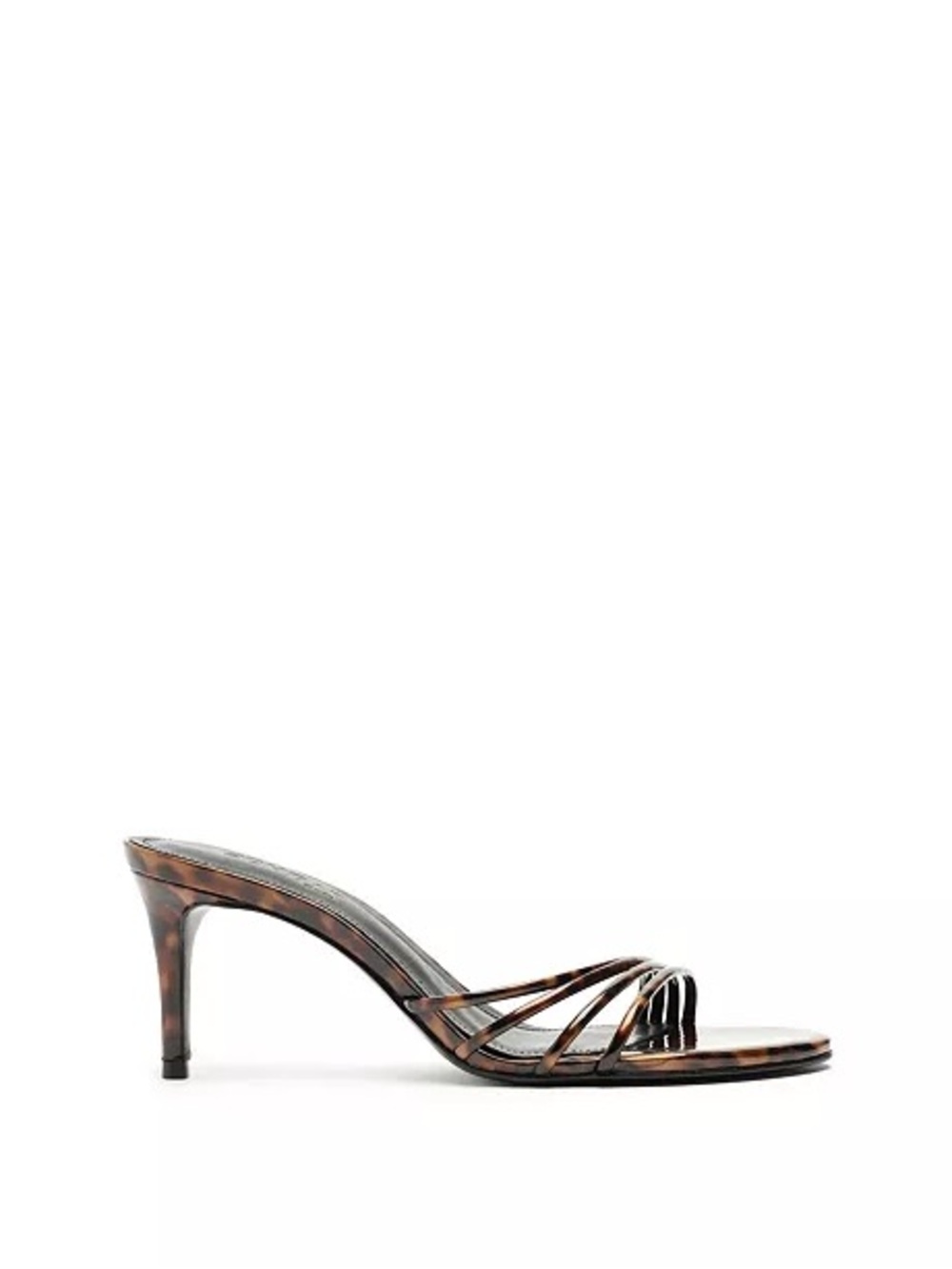 SCHUTZ INEZ Kitten Heel Sandals in Tortoise Shell Brown | LIKE NEW